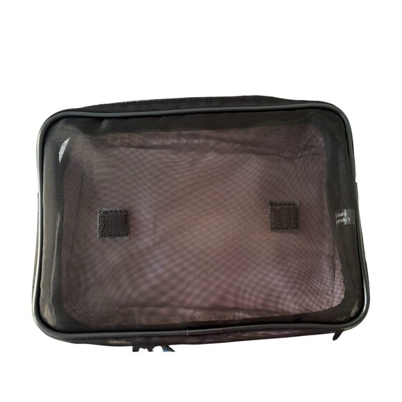 Mary Kay 3pc Quilted Makeup Black Travel Bag Removable Mesh Bag Zippered Set - Picture 8 of 12